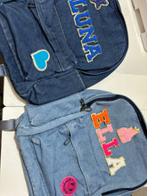 Load image into Gallery viewer, Denim classic Backpack - Personalized