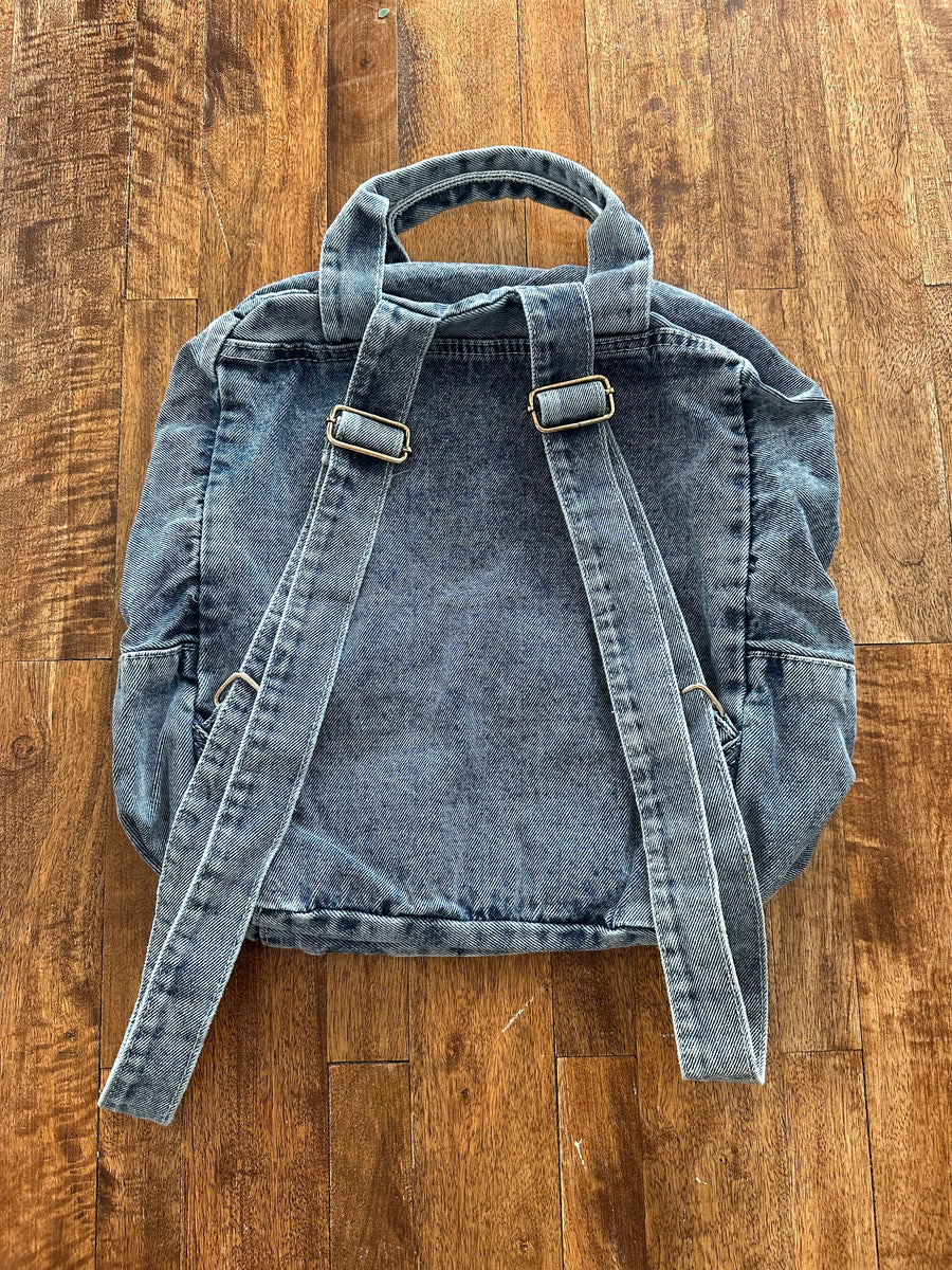 Mini Denim Backpack – Styling in Life