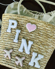 Load image into Gallery viewer, Straw Tote Beach Bag