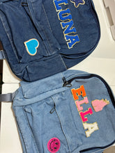 Load image into Gallery viewer, Denim classic Backpack - Personalized

