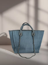 Load image into Gallery viewer, Personalized Wool Tote with Chain
