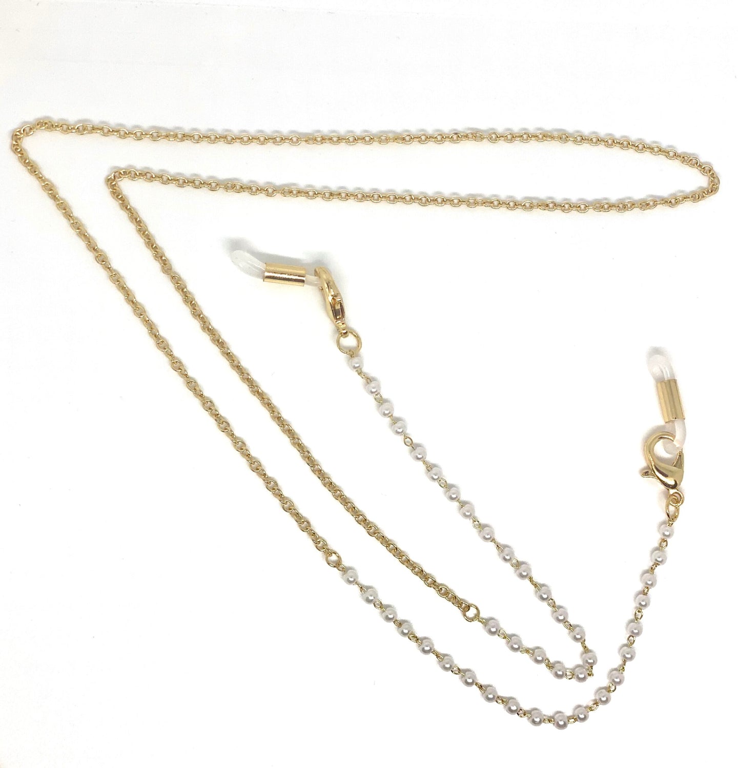 Gold Thin Pearls Chain