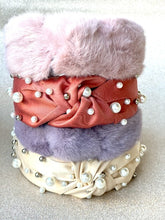 Load image into Gallery viewer, Glamour Pearls HeadBand - Blush Red
