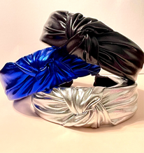 Load image into Gallery viewer, Pure Glam PU HeadBands Silver
