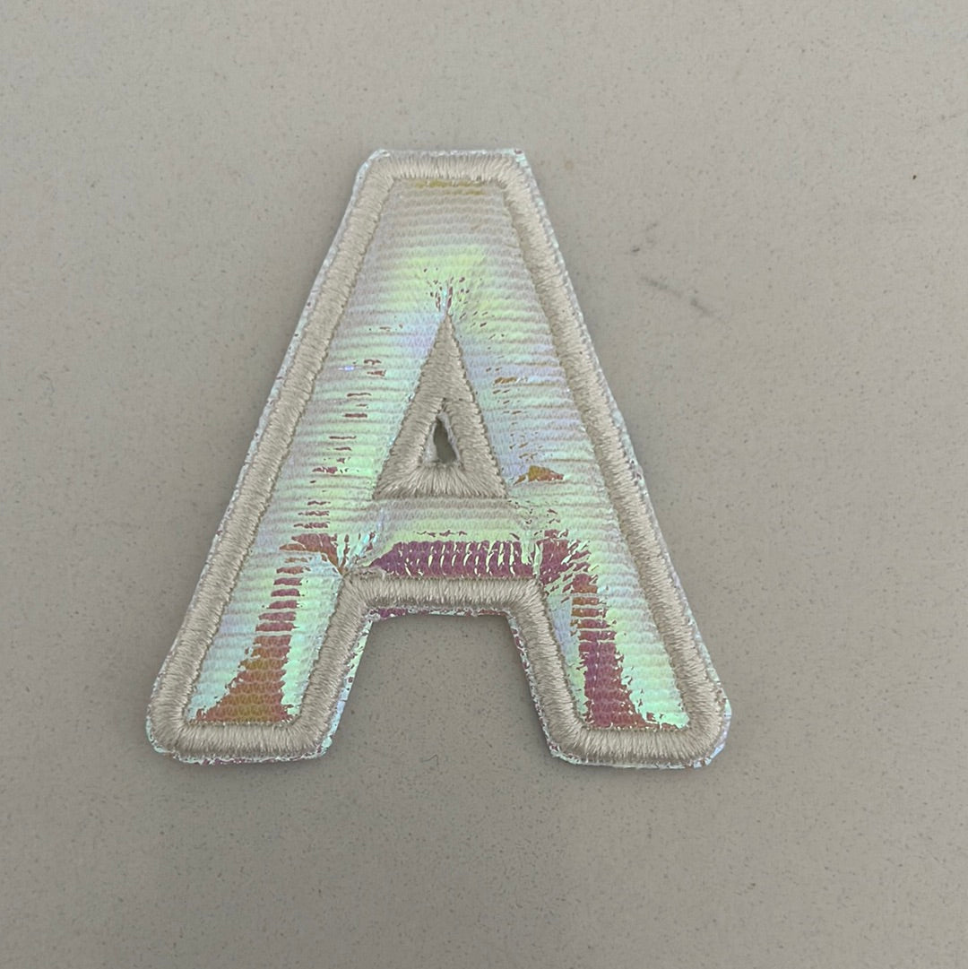 Hologram letter Patches