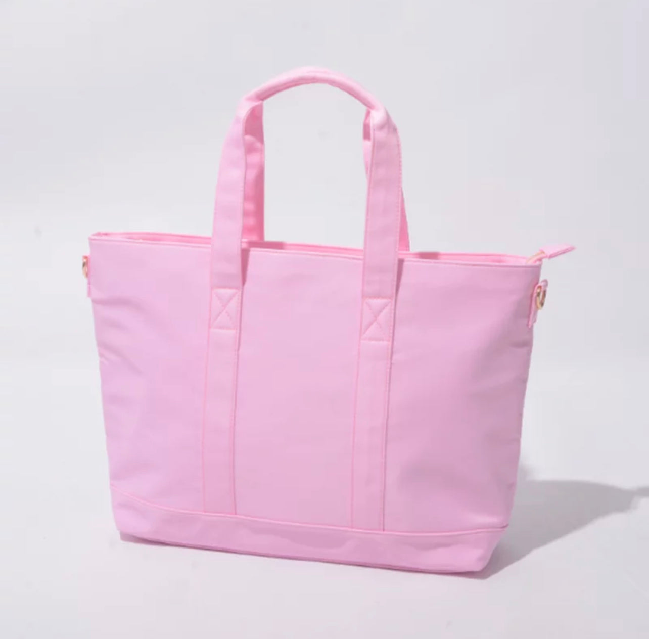 XS pink nylon tote bag