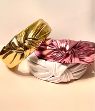 Load image into Gallery viewer, Pure Glam PU HeadBands Pink
