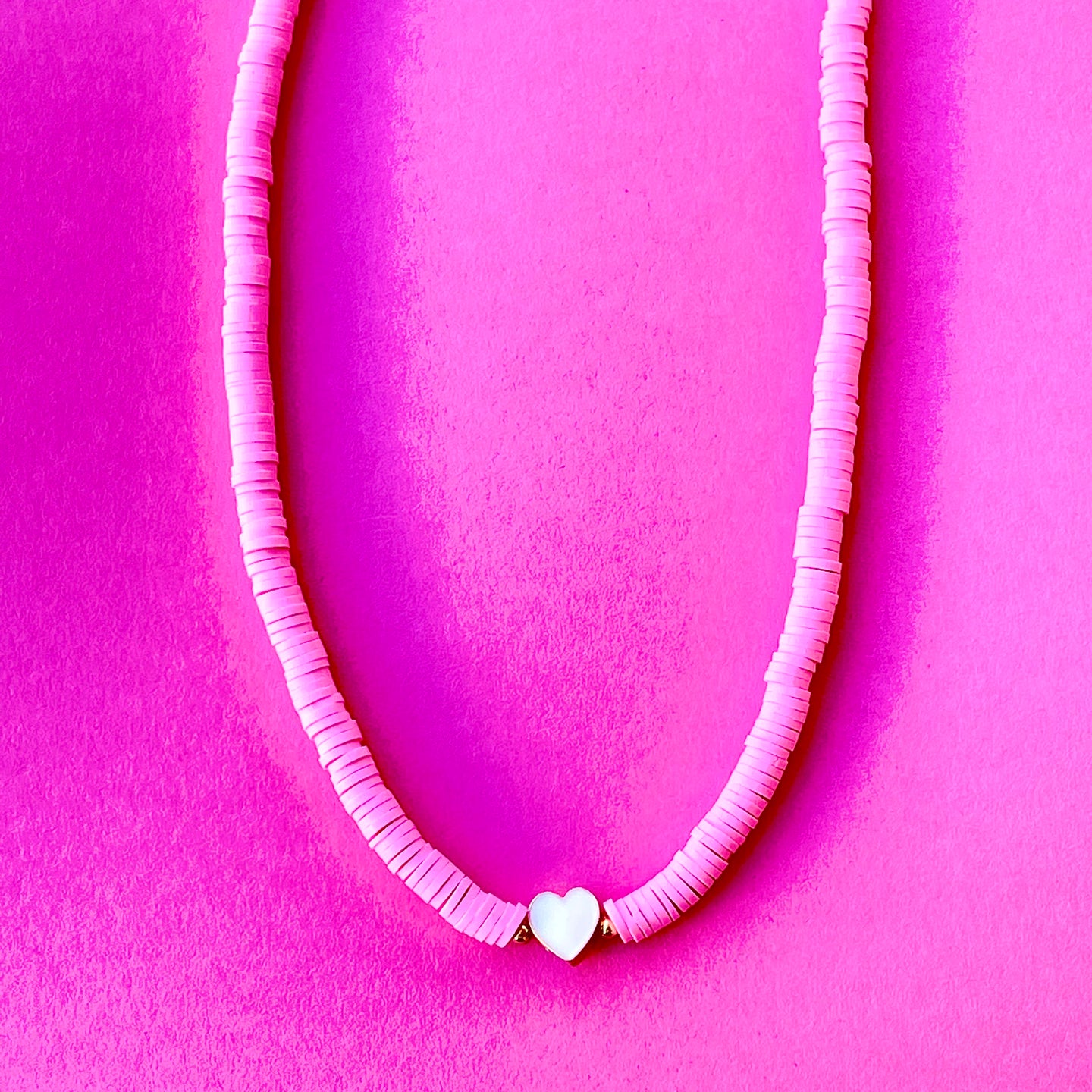 White Heart necklace