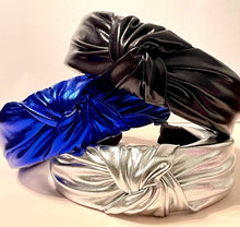 Load image into Gallery viewer, Pure Glam PU HeadBands Blue
